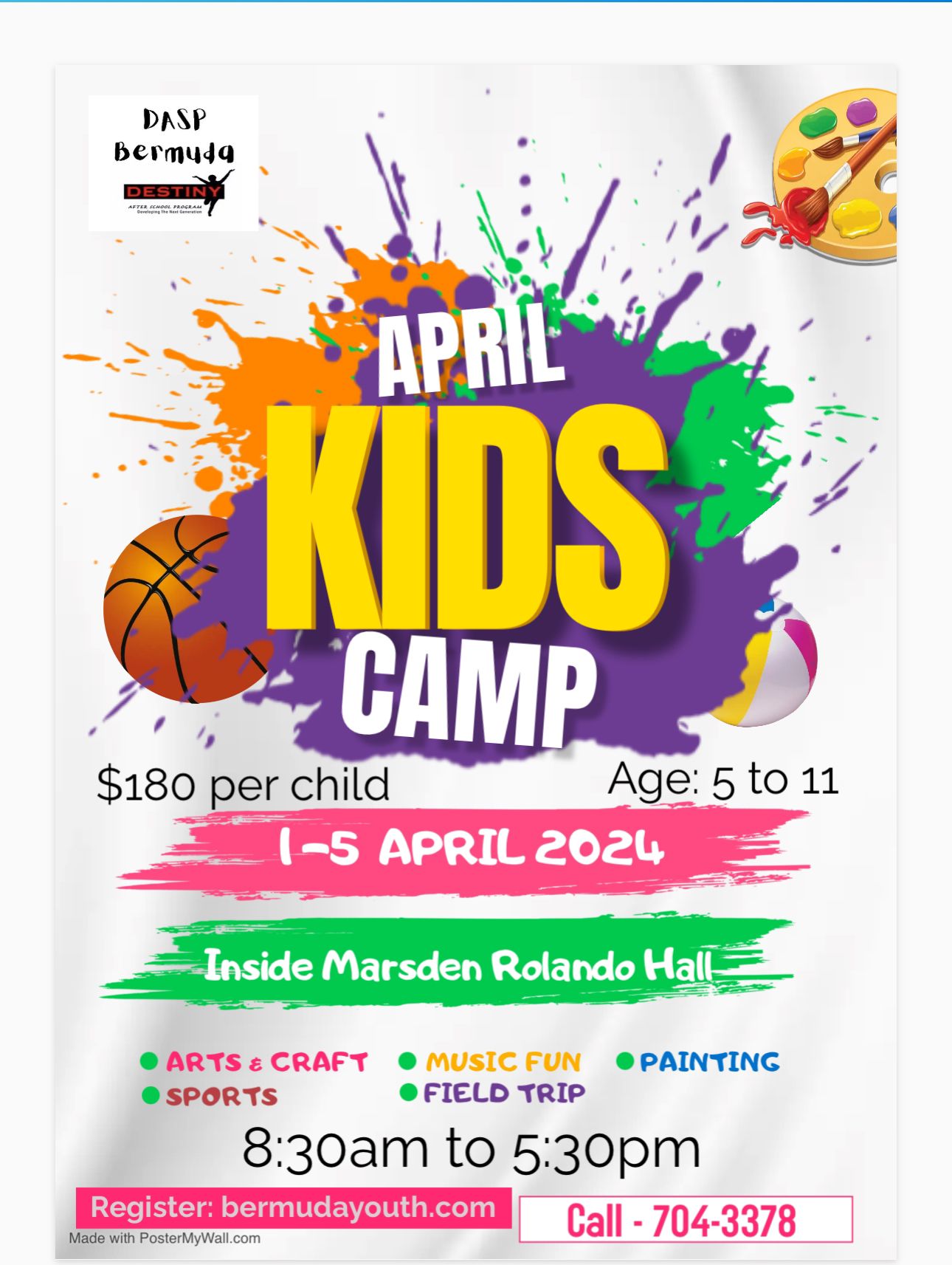 DASP – April Kids Camp