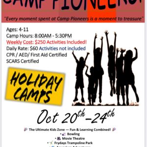 Week of October  20th - 24th