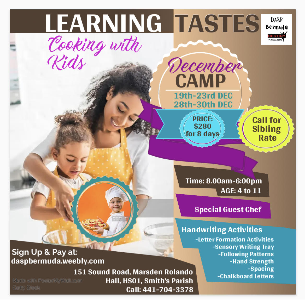 DASP Bermuda – Cooking with Kids Camp