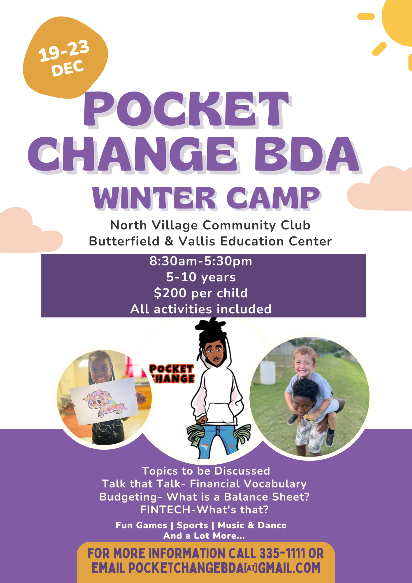 Pocket Change BDA-Winter Camp