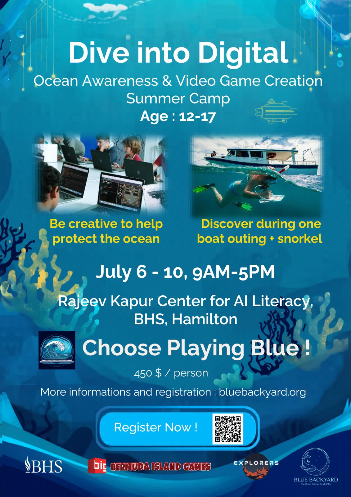 Dive Into Digital- a video game design camp based on ocean awareness