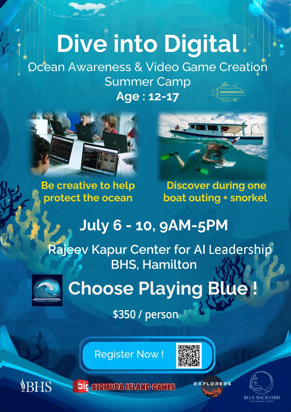 Dive Into Digital- a video game design camp based on ocean awareness