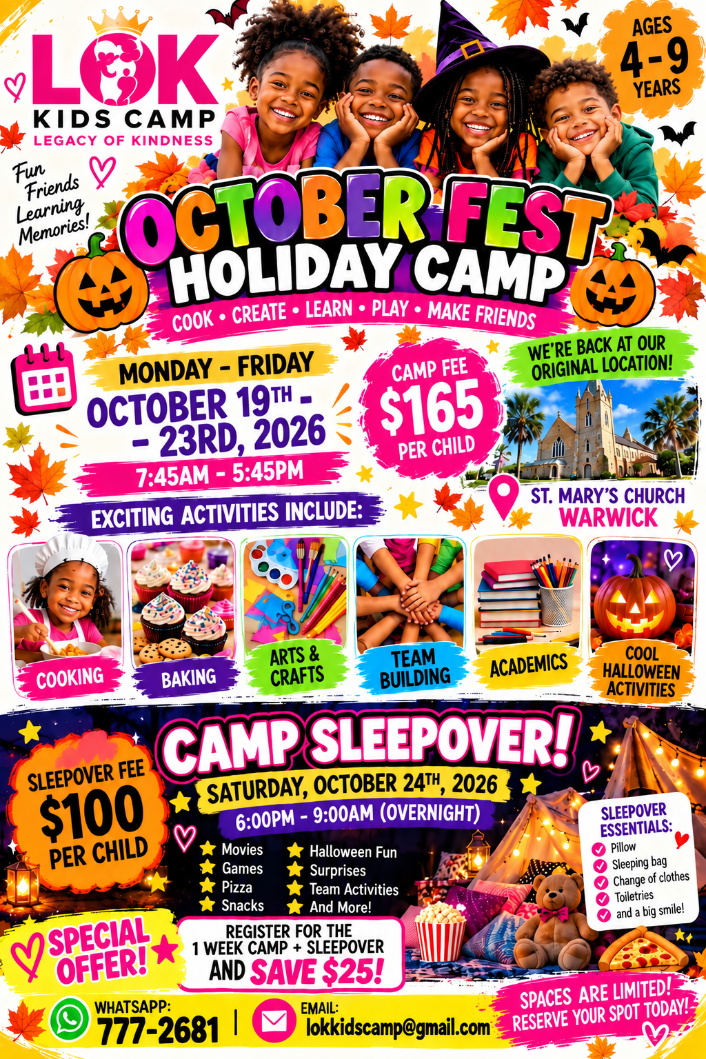 October Fest Holiday Camp